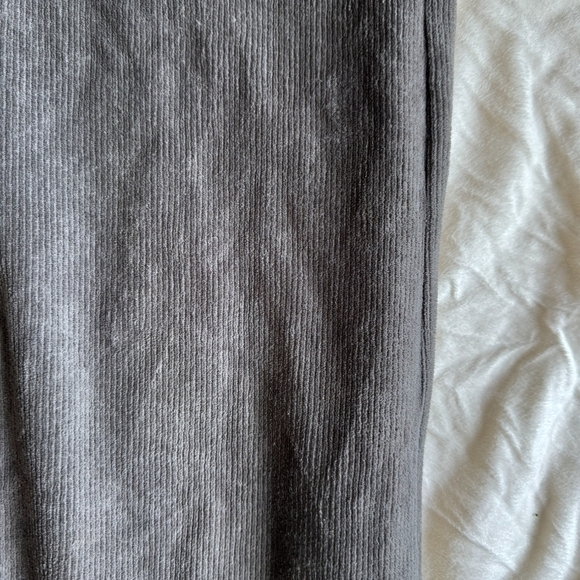 L.L. Bean Gray Cord Wide Leg Pants - Picture 4 of 7